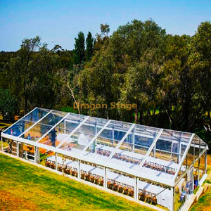 Rain-proof Wind Resistant Luxury Outdoor Wedding Tents Aluminum Transparent Wedding Party Marquee Tent Canopy For South Africa
