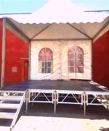 Concert Custom Adjustable Portable Stage 4.88x4.88m Height 0.6-1m