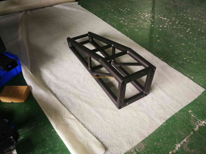 Black Paint Aluminum Screw Roof Truss System Parts for Trade Show Display