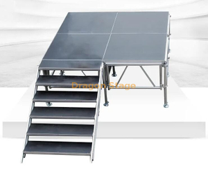 1.22*1.22m Concert Party Dance Outdoor Portable Stage Small Stage Platform Church Stage 2.44x2.44m 0.6-1m with 1 Stair
