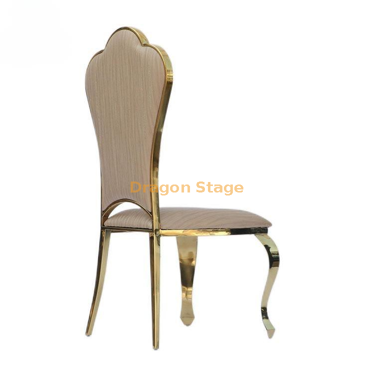 Luxury Stainless Steel Gold Dining Chair (4)