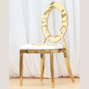 Metal Electroplated Chair Golden Electroplated Hotel Chair Light Luxury Banquet Chair Wedding Club Soft Cushion Chair Restaurant Chair