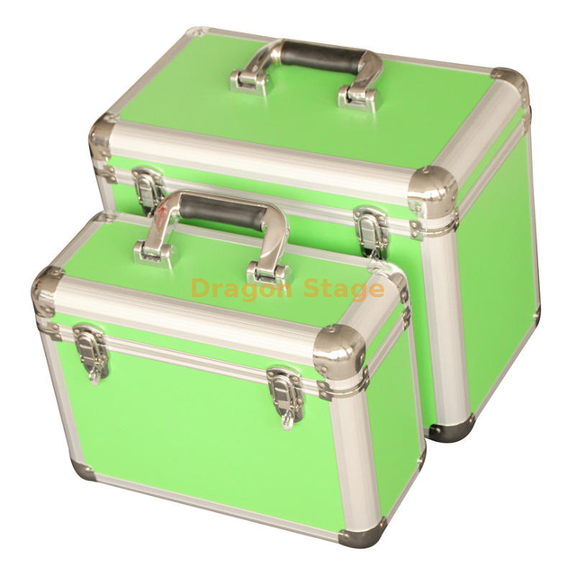 Party Green Customized Case with Handle Aluminum Tool Case