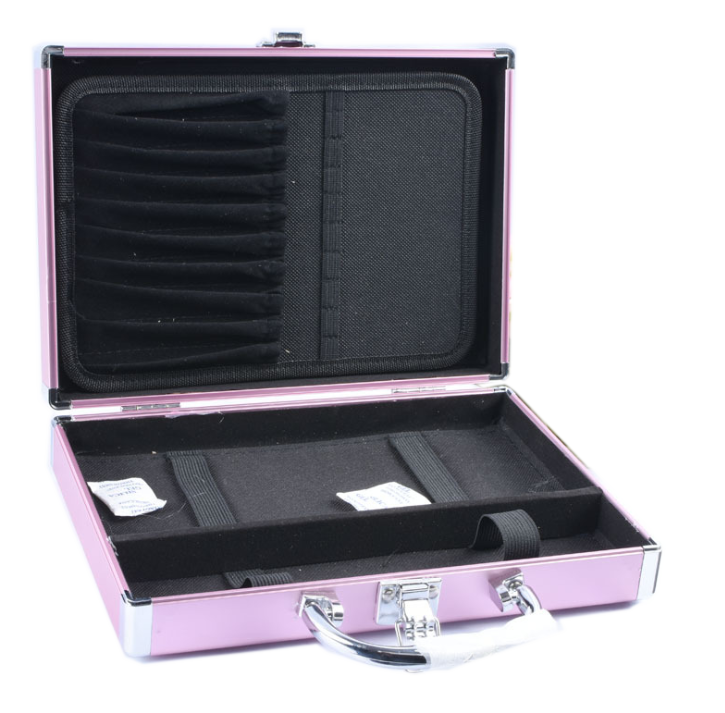 portable pink case