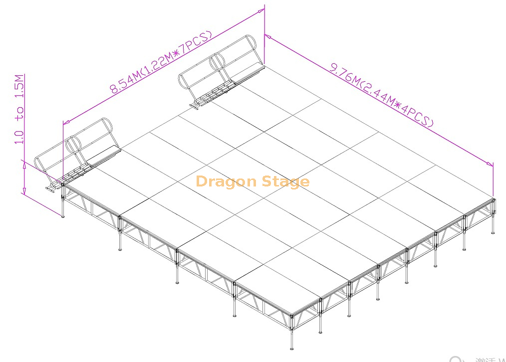 Cherry Festival Music Stage 9.76x8.54m