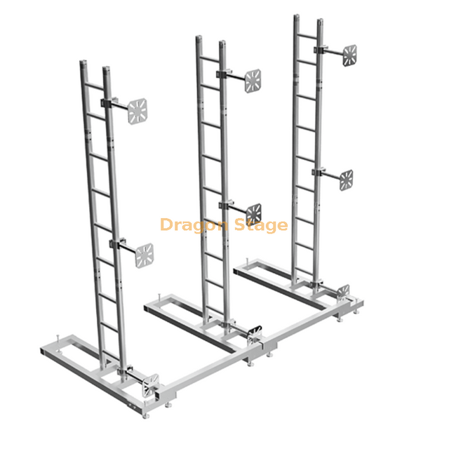 Aluminum LED Screen Wall Ground Stand Support Truss 8x4m