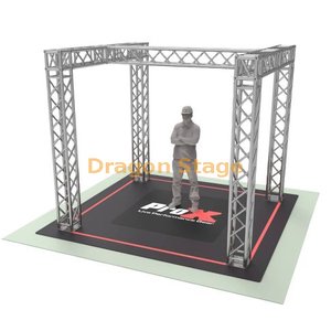 Tradeshow Booth 9.42FT W x 9.42FT L x 9.20FT H with H Shape Design in Center - K SERIES Light Duty