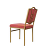 Gold Chair Fashion Wedding Soft Bag Backrest Chair Outdoor Restaurant Furniture Bamboo Chair European style Castle Chair Wholesale