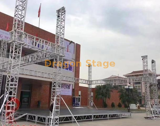 Professional Manufacture Outdoor Platform Aluminum Portable Stage 13.42x12.2m