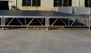 Durable Adjustable 4 Legs Simple Aluminum Stage Platform Event Stage 17.08x14.64m