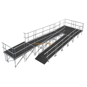 Aluminum Wheelchair Ramp with Landing for Event Stage