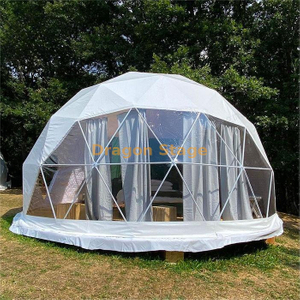 5m 6m 7m Luxury Resort Hotel Garden Dome Tent With Large Bay Window