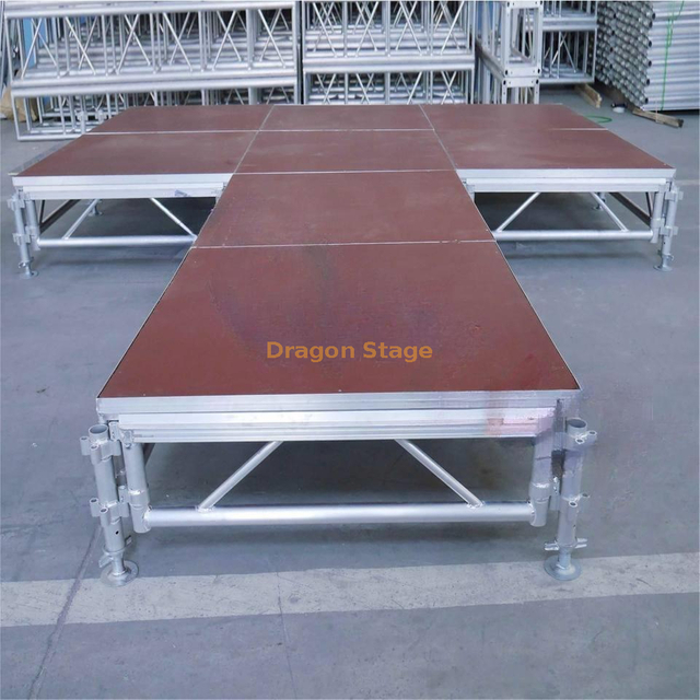 Outdoor Adjustable Portable T Stage for Crusades