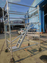 9.9m Aluminium Stair Way Mobile Scaffold Tower