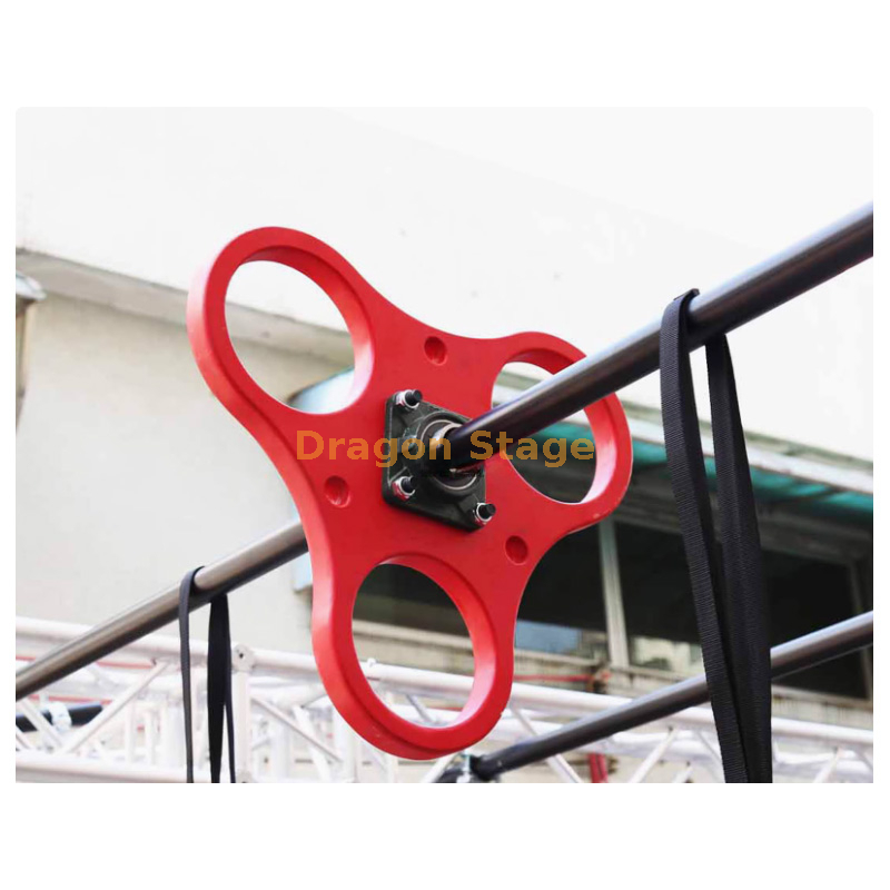 Indoor And Outdoor Parkour Challenge Hanging SPINNER Red PE/wooden