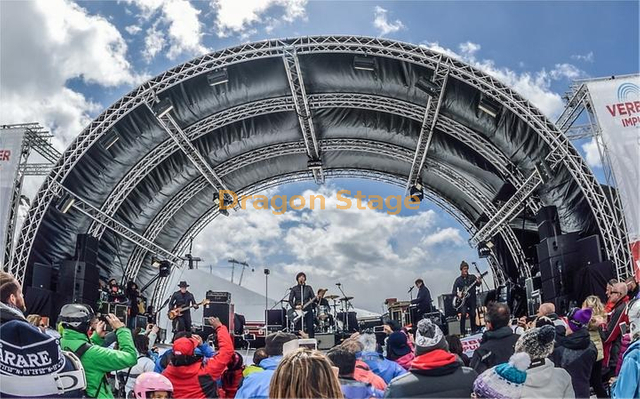 Aluminum Tunnel Roof Truss System for Concert 24x18x12m