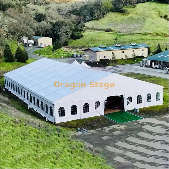 10x18m Aluminum Frame Outdoor Wedding Event Marquee Tent White Canopy