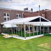 33x66ft White Canopy Tent For Banquet Marriage Party With Glass Wall