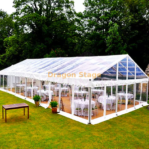 20x25m Rainproof Wind Resistant Luxury Wedding Party Tent With Clear Top and Sidewall