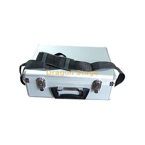 Business Silver Party Aluminum Briefcase Custom Foam with Shoulder Strap