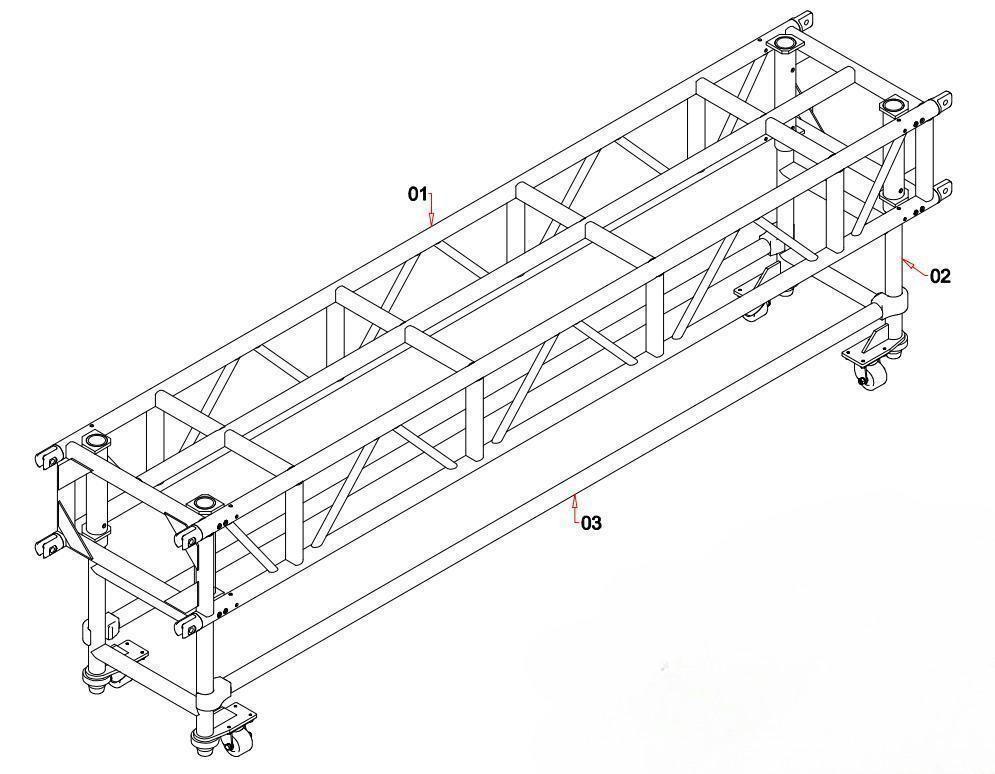 Event Concert Aluminum Lighting Truss Double Hung Touring Truss Pre Rig Truss (1)