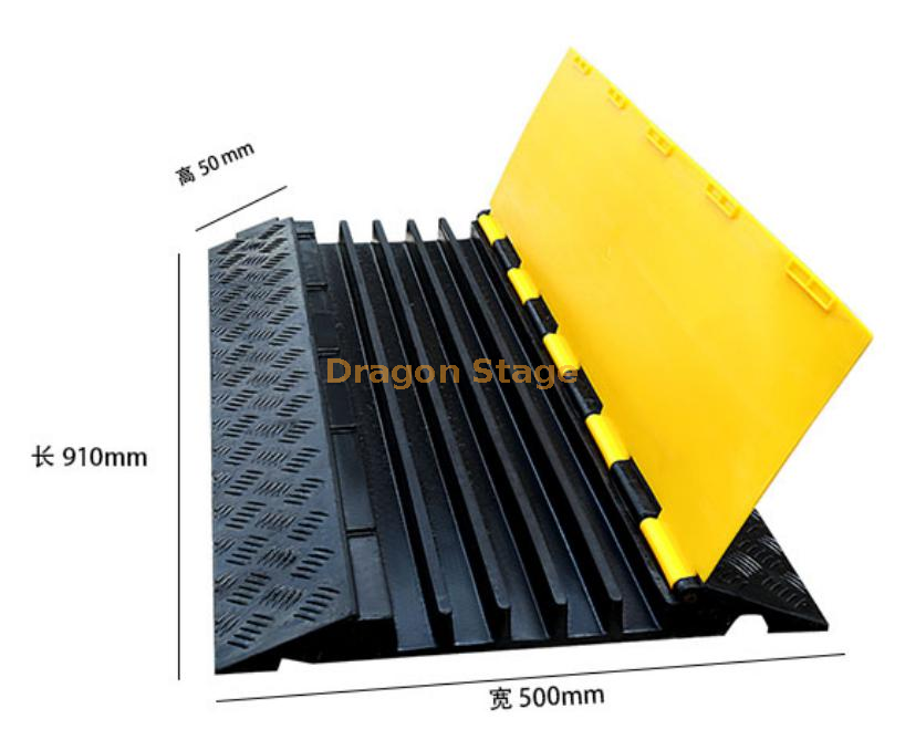 5-hole Rubber Cable Ramp Protective Board for Event (1)