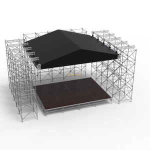20x20m Large Span Pyramid Roof Truss System with 3 Long-Span Beams for Layher System
