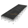 4x4ft Outdoor Concert Aluminum Mobile Stage Platform 9.76x3.66m with 2 Stairs