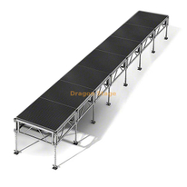 Pro-Series 28x4ft Portable Aluminum Event Stage – Adjustable Height (1.3ft–6.5ft)