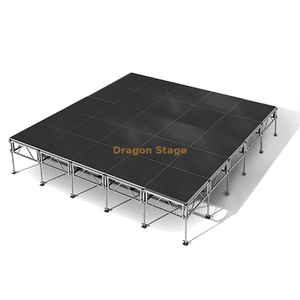 Aluminum Stage Portable Mobile Modular Stage with 2 Stairs 20x20ft 0.6-1m