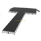 18.3x9.76m Professional T-Shape Fashion Catwalk | Adjustable 0.4m–0.8m Aluminum Modular Runway Stage
