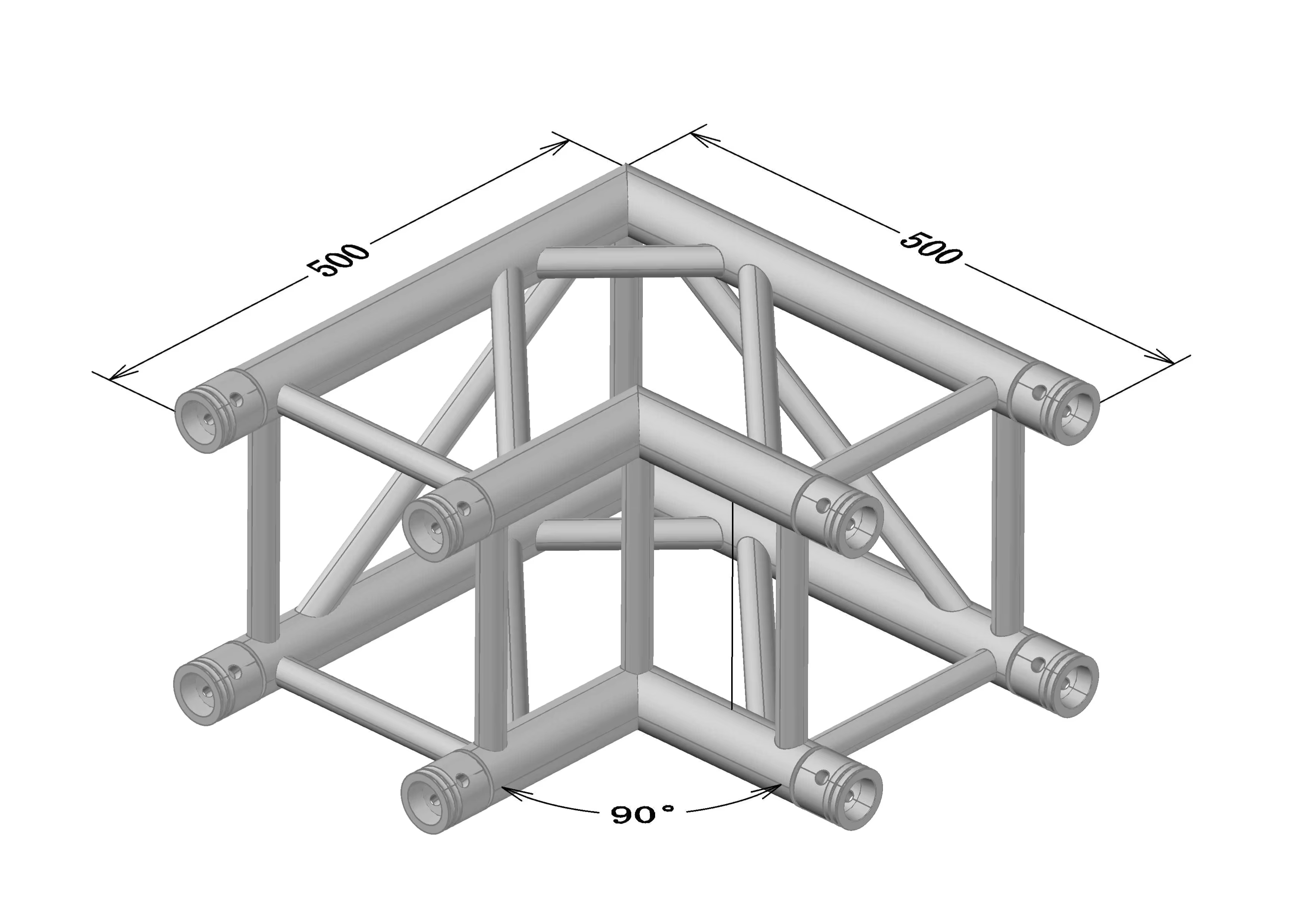 2-Way Standard 90 Degree Truss Corner