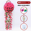 Simulated Violet Wall Hanging Orchid Large Hydrangea Artificial Plastic Flower Silk Flower Rattan Rose Red 1 Large Violet Delivery Hook