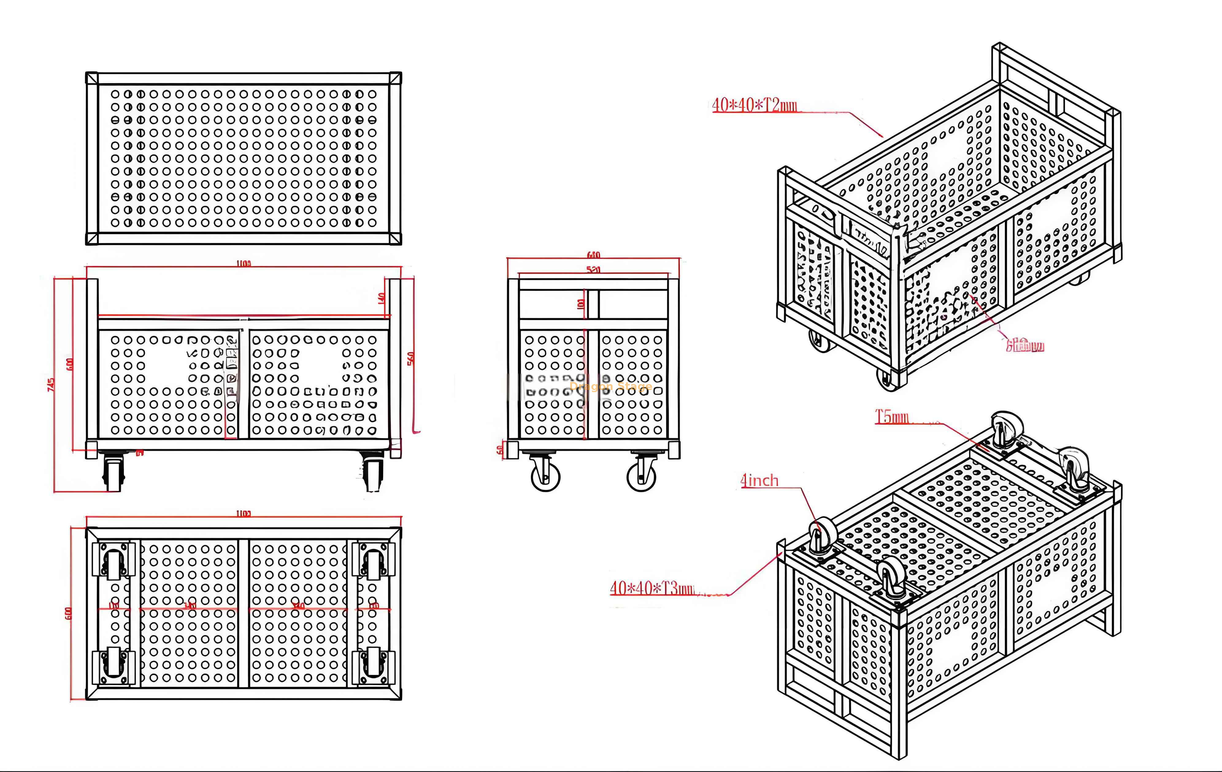 600x1100 aluminum cart(1)