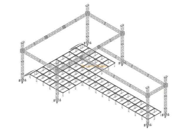 Custom Outdoor Concert Show Stage Truss System 
