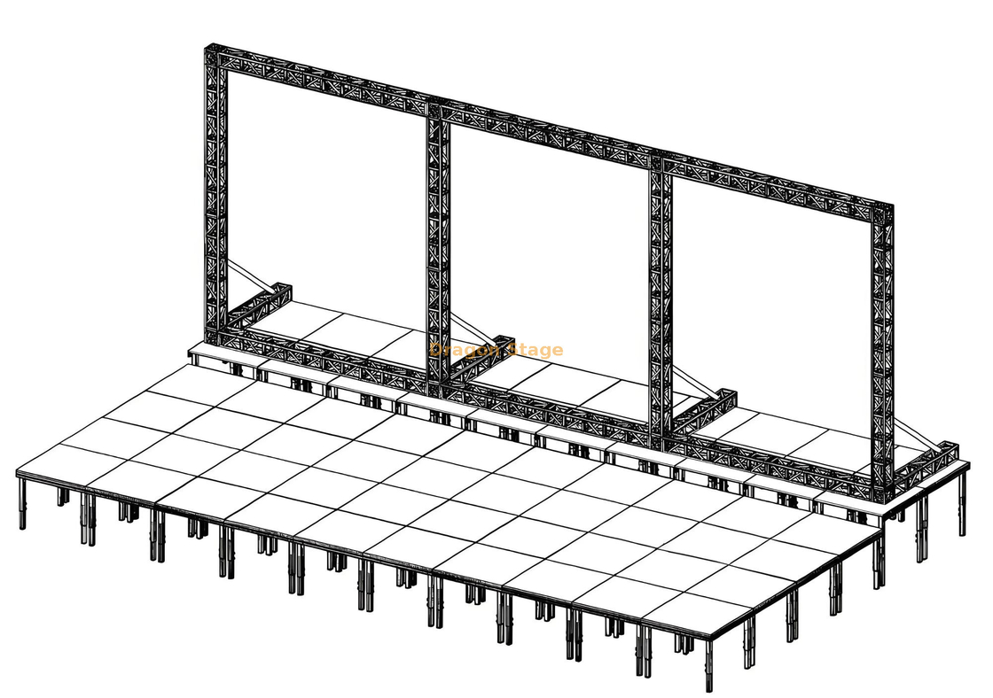 LED Video Support Structure Truss 16x6m