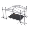 Outdoor Customized Speaker Aluminum Truss Wings 2m Event Bolt Spigot Stage Truss Roof System 12x8x12m 