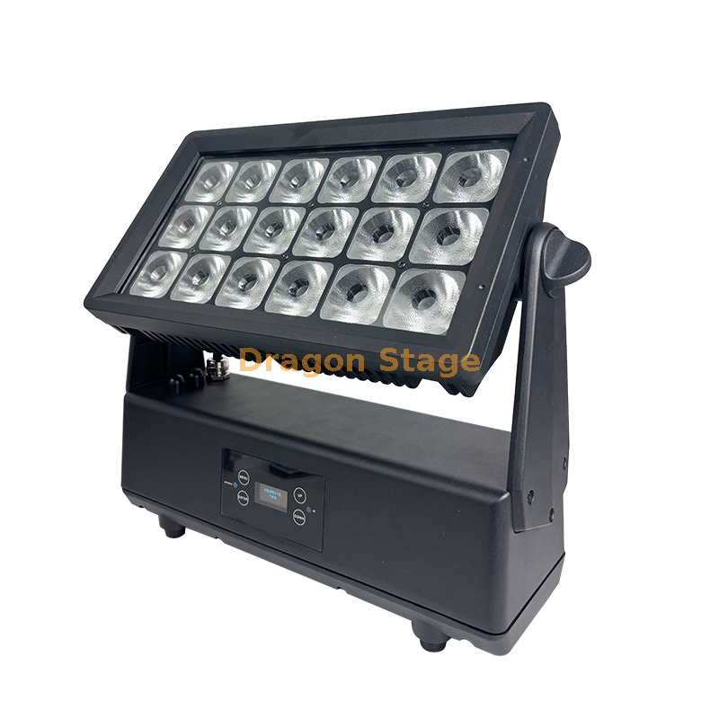 IP65 Battery Powered Wireless DMX LED Wash Light | 18×15W RGBWA+UV Outdoor Stage Light