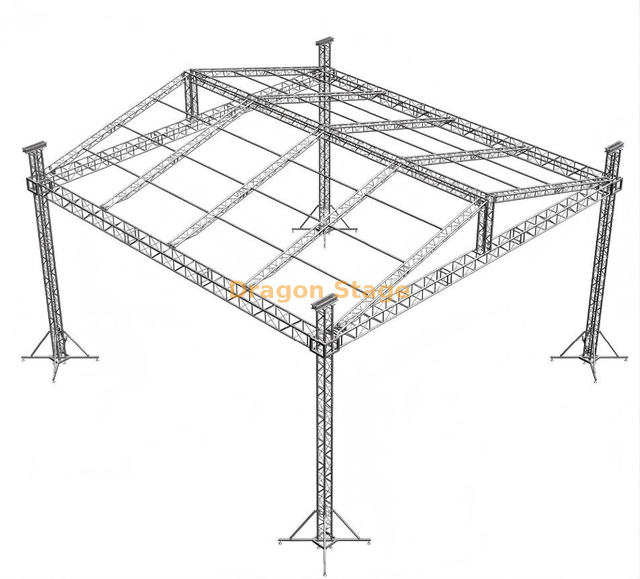 Aluminum Truss Lighting Truss System with Roof 8x6x6m