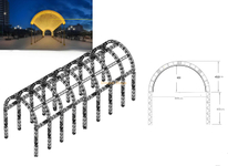 Aluminum Truss Lighting Tunnel