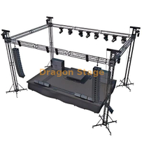 290mm Black Dj Truss Stage 10x6x6m