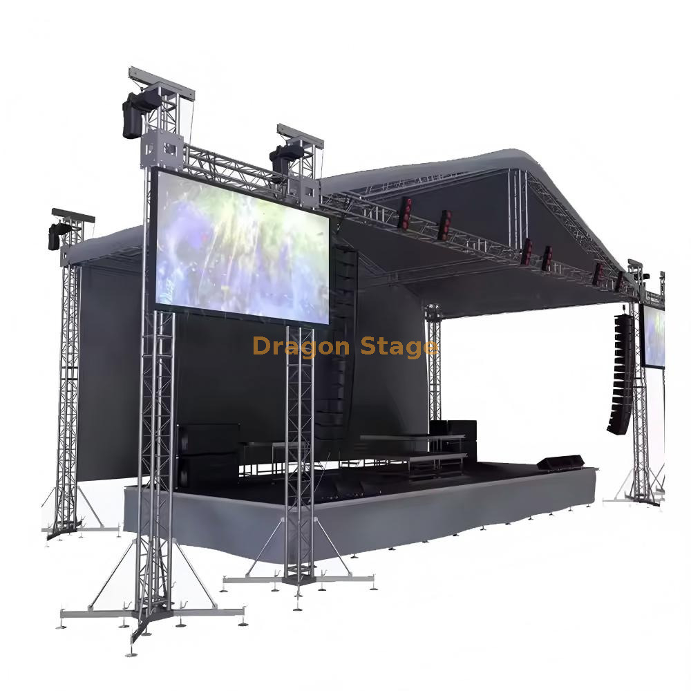 Outdoor Aluminum Stage Truss System with PA Wings System 40ft * 50ft * 26ft