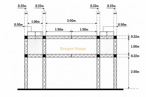 6x1.5x4m Aluminum Spigot Truss Entrance Gantry for Sports Events and Event Signage