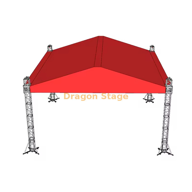 Concert Event Stage System With Roof Truss 10x10x6m