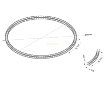 8m Diameter Professional Aluminum Circle Truss System
