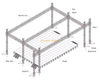 24x16x12m Aluminum Outdoor Stage Truss Frame Structure for Consert with 2m Line Array Truss