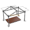 aluminum portable event party show dj concert collapsible stage with roof truss 12x8x6m