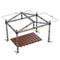 aluminum portable event party show dj concert collapsible stage with roof truss 12x8x6m