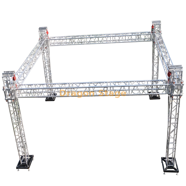290x290mm Aluminum Stage Frame Truss Structure/Event Lighting Spigot Dj Truss Tent 9x5x4m