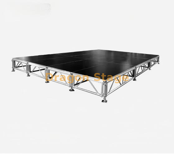 Aluminum Park Lightweight Square Stage for Event 7.32x4.88m Height 0.8-1.2m